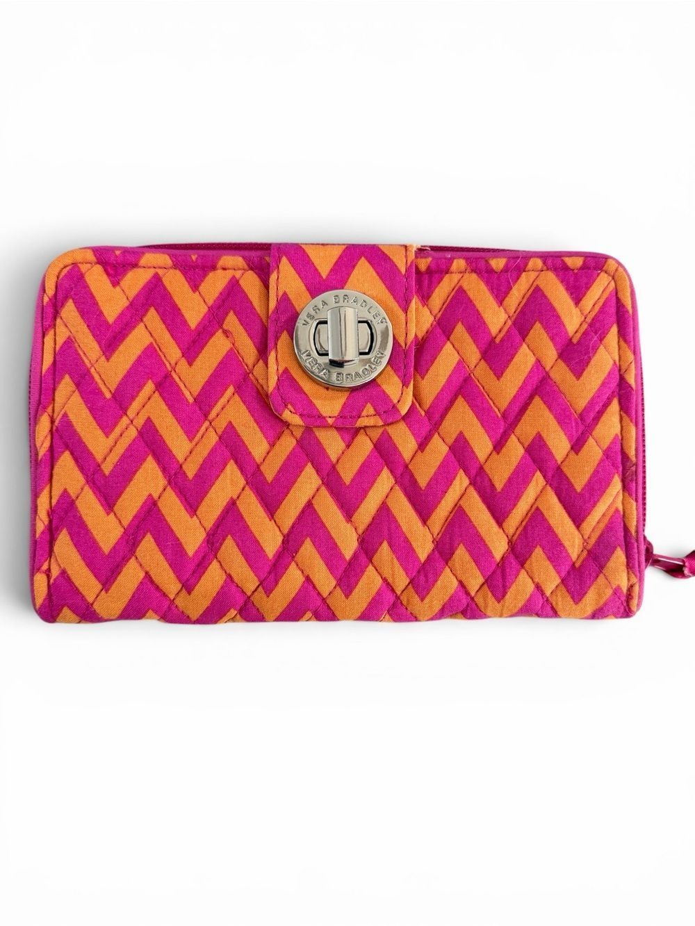 Vera Bradley Ziggy Zag Quilted Wallet with Turn-Lock